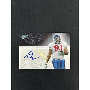 2007 Topps Performance Breakout Amobi Okoye #BA-AO Rookie Auto RC Houston Texans